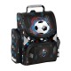 Football Teamergonomikus iskolatáska elsősöknek, focis, fekete