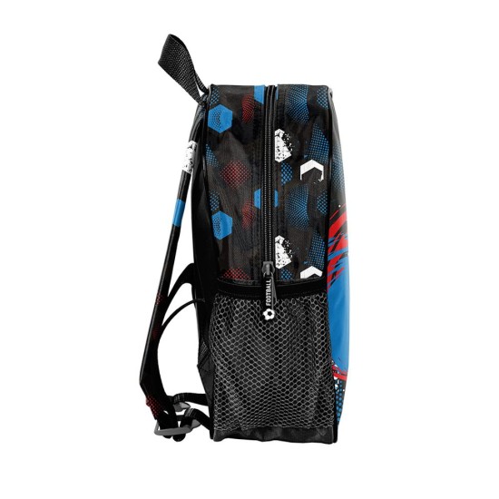 Football Teamgyerek hátizsák ovisoknak, focis, fekete