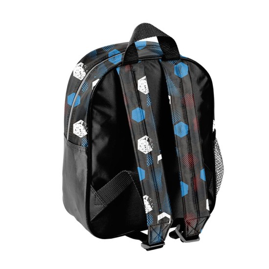 Football Teamgyerek hátizsák ovisoknak, focis, fekete