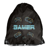 Gamer Star tornazsák fiúknak, fekete