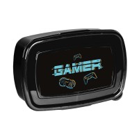 Gamer Star uzsonnás doboz fiúknak, fekete