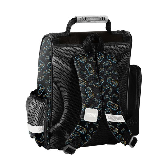 Gamer Starergonomikus iskolatáska elsősöknek, fekete