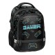Gamer Starkétrekeszes ergonomikus iskolatáska és hátizsák fiúknak, fekete