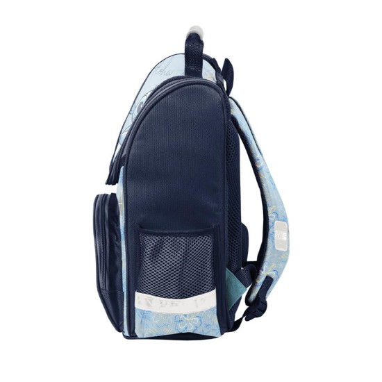 HolaStitchergonomikus iskolatáska és hátizsák elsősöknek, türkiz – sötétkék