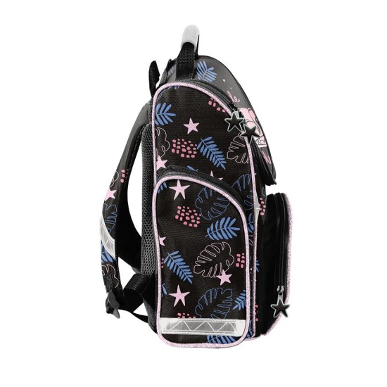 Little Stitch Black ergonomikus iskolatáska elsősöknek, fekete