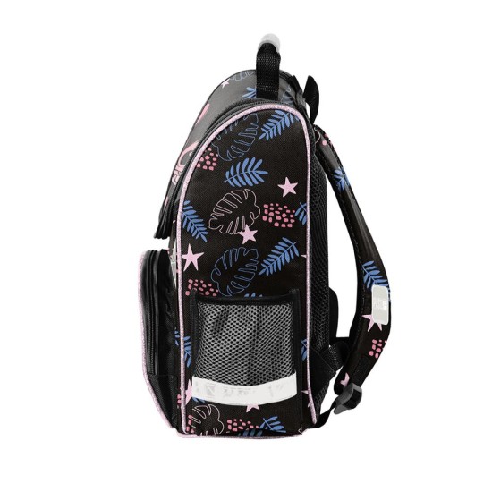 Little Stitch Black ergonomikus iskolatáska elsősöknek, fekete