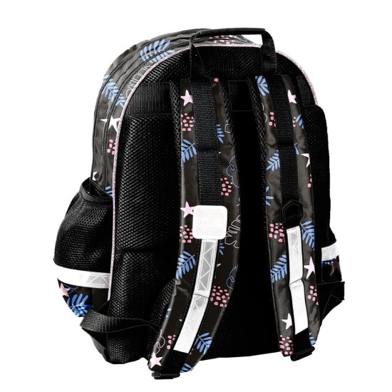 Little Stitch Black kétrekeszes iskolatáska és hátizsák, fekete