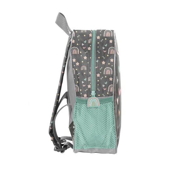 LovelyCatgyerek hátizsák ovis kislányoknak, cicás, türkiz-ezüst