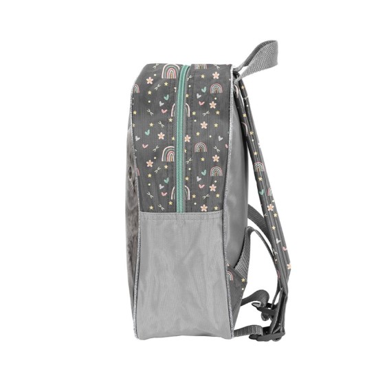 LovelyCatgyerek hátizsák ovis kislányoknak, cicás, türkiz-ezüst