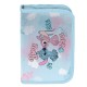 Ohana Stitch egyrekeszes kihajtható tolltartó lányoknak, felszerelés nélkül, türkiz