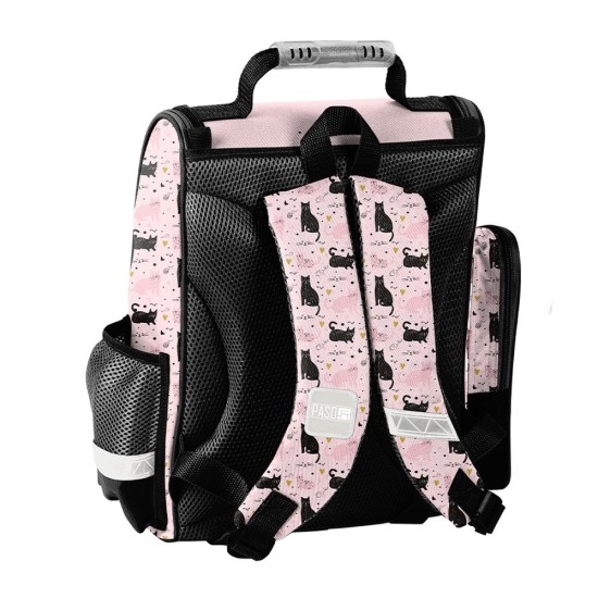 Princess Black Catergonomikus iskolatáska elsősöknek, cicás