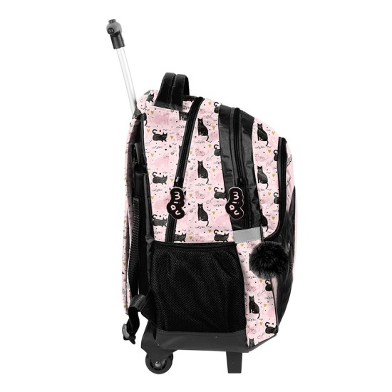 Princess Black Catguruló iskolatáska és hátizsák lányoknak, cicás