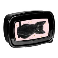 Princess Black Cat uzsonnás doboz lányoknak, cicás