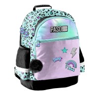 Shine Wonderland iskolatáska és hátizsák lányoknak, türkiz-rózsaszín