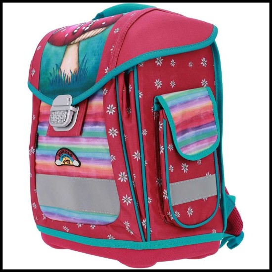 Faerie Folk ergonomikus hátizsák lányoknak, fém csattal - Santoro London Gorjuss