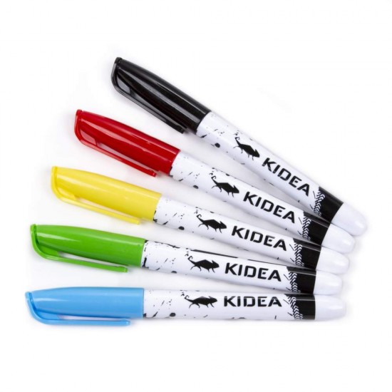 Filctollak ruhák, cipők, textilek dekorálásához, 5 színárnyalat