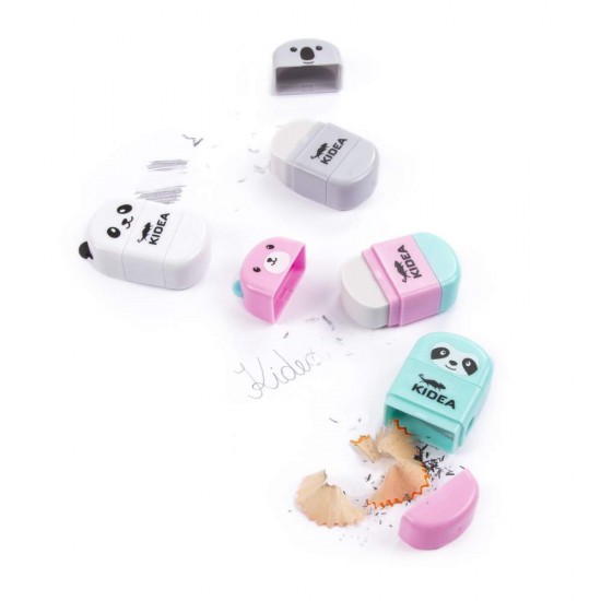 Állatfigurás ceruzahegyezők radírral