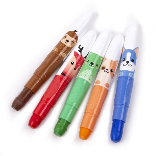 Zselés zsírkréta 10 színű Kidea