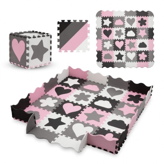 Kidwell Happy 3D habszivacs puzzle játszószőnyeg, love Kidwell Happy 3D habszivacs puzzle játszószőnyeg, love