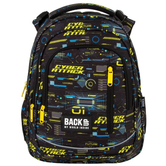 BackUP ergonomikus iskolatáska és hátizsák, technical yellow