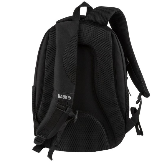 BackUp iskolatáska, hátizsák lányoknak, háromrekeszes, Black Vibe