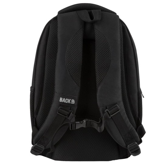 BackUp iskolatáska, hátizsák háromrekeszes, Simple Black