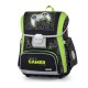 Premium Cool Gamer ergonomikus iskolatáska szett tolltartóval és tornazsákkal fiúknak - 3 részes szett, neonzöld – fekete, Oxybag