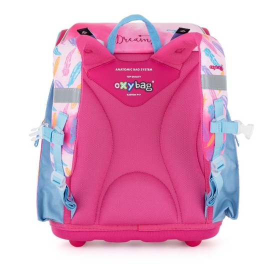 Premium Light Dreams Kolibris ergonomikus iskolatáska és hátizsák alsósoknak, kolibris mintával