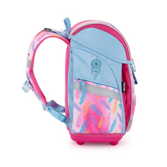 Premium Light Dreams Kolibris ergonomikus iskolatáska és hátizsák alsósoknak, kolibris mintával